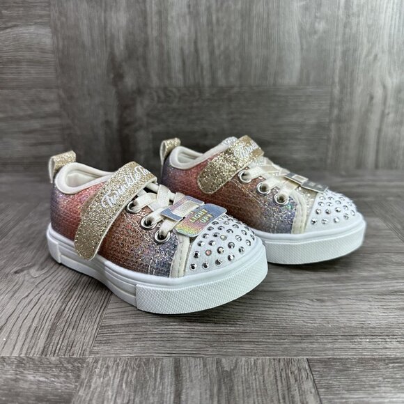 Skechers Twinkle Toes Toddler size 8 Sequin Flash Light up Shoes - Picture 5 of 9